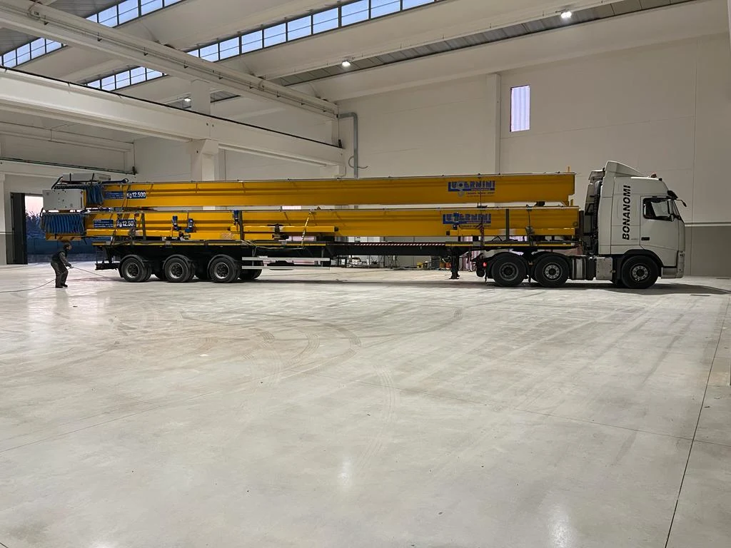 Trasporto e installazione carroponte presso il cliente